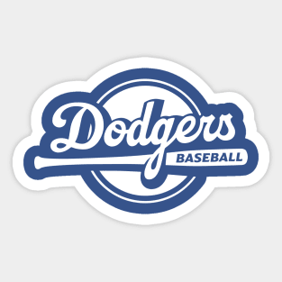 Dodgers Up to Bat Sticker